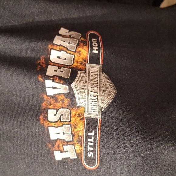 Z women's Harley Davidson black short sleeve regular size t-shirt L - Picture 2 of 5